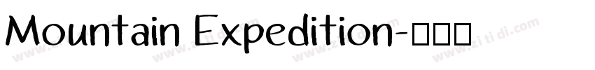 Mountain Expedition字体转换